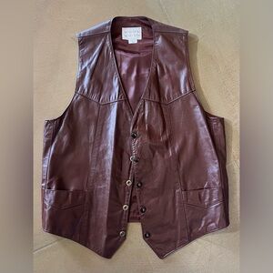 Ruddock Leathers Vintage Leather Western Vest